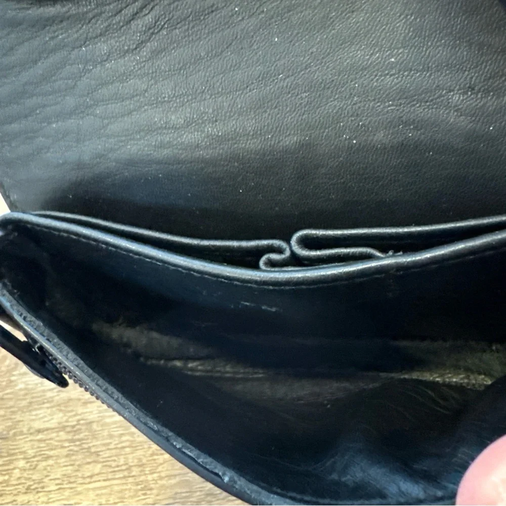 Genuine Leather Holdster Belt Wallet With Multiple Compartments